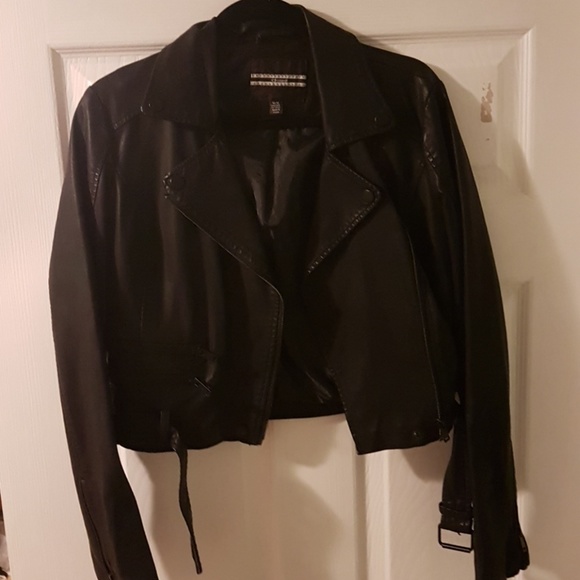 Dynamite Faux Leather Moto Jacket NWOT - Picture 2 of 3